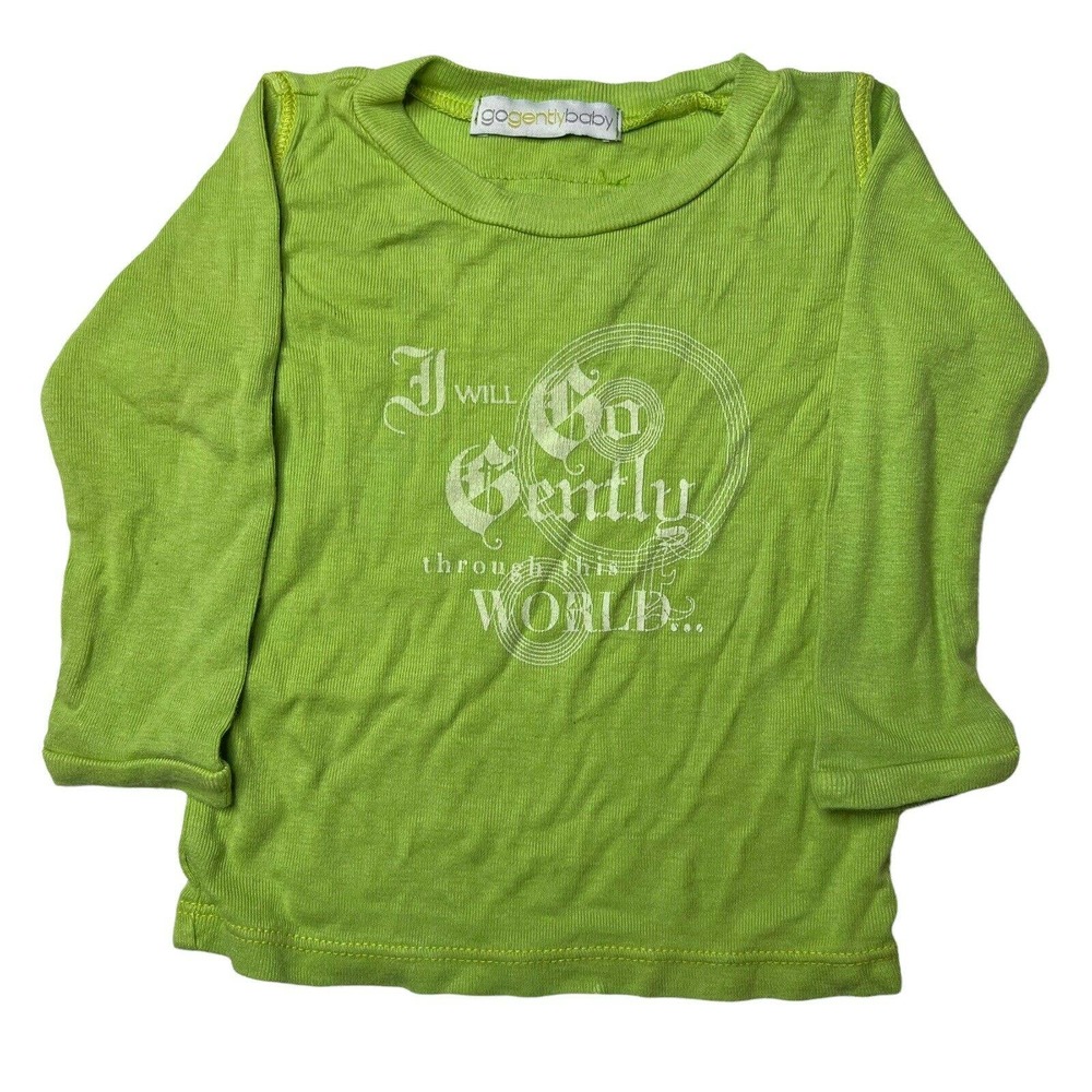 Go Gently Baby Bamboo Organic Cotton Blend Long Sleeve Tee 6-12 Months